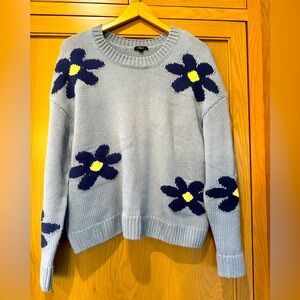 Rails Blue and Yellow Floral Sweater
